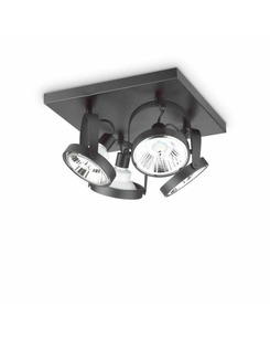 Спот Ideal Lux 229645 Glim PL4 Square Nero ціна