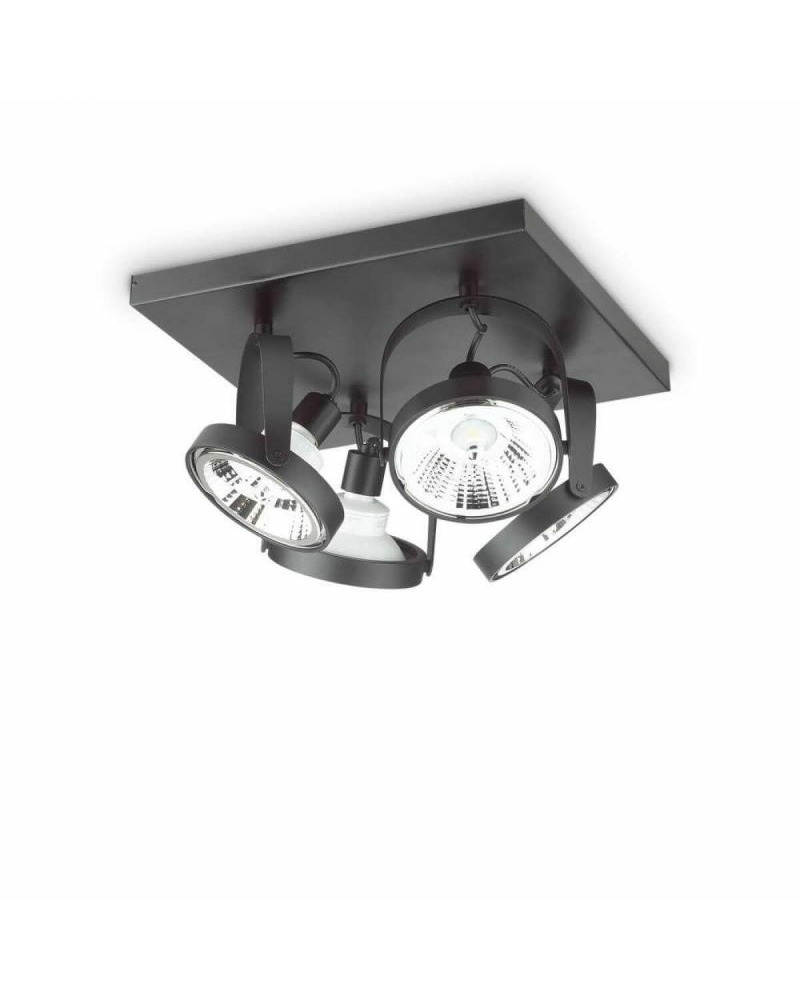 Спот Ideal Lux 229645 Glim PL4 Square Nero Фото 0 Спот Ideal Lux 229645 Glim PL4 Square Nero цена