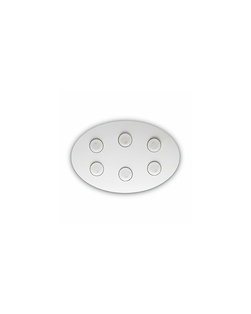 Стельовий світильник Ideal Lux Logos Pl6 Bianco 175799 Фото 0 Стельовий світильник Ideal Lux Logos Pl6 Bianco 175799 ціна