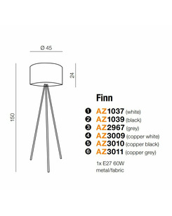 Торшер Azzardo AZ3009 Finn  купить
