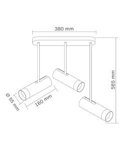 Спот Goldlux 326102 Porto GU10 3x10W IP20 BK  описание