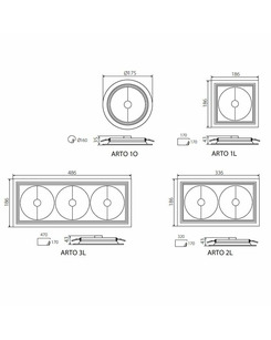Точечный светильник Kanlux 26617 Arto 3l-w  описание