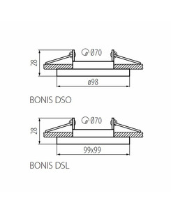 Точечный светильник Kanlux 28703 Bonis dsl-c  описание