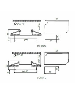 Точковий світильник Kanlux 24415k SOREN L-GN  опис