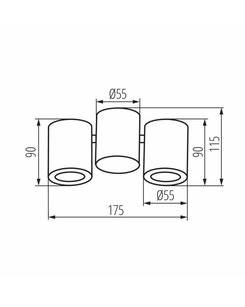 Спот Kanlux 32952 Blurro 2xGU10 CO-B  характеристики