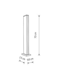 Светильник уличный Nowodvorski 11376 Slit Led 1x12W 3000K 600Lm IP54 Bk