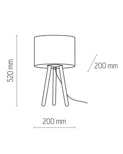 Настільна лампа TK Lighting 5296 Tokyo  опис