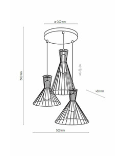 Підвісний світильник TK lighting 3351 Sahara  опис