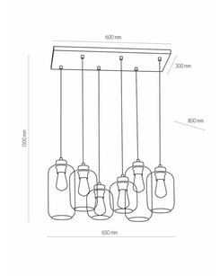 Підвісний світильник TK lighting 3359 Marco silver  опис