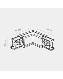 Соединитель угловой TK Lighting 3607 Tracer 3L  описание