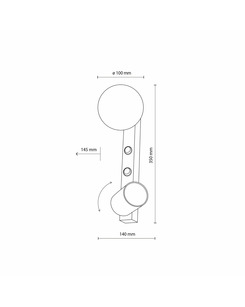 Бра Tk Lighting 10148 Vox GU10+G9 2x10+6W IP20 Bk  описание