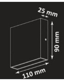 Вуличний світильник Goldlux 315687 Chicago Led 1x3.5W 4000K 340Lm IP44 BK  купити