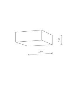 Потолочный светильник Nowodvorski 310424 Lid Square Led 1x15W 3000K 1100Lm IP20 Bl  описание