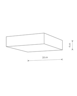 Потолочный светильник Nowodvorski 310425 Lid Square Led 1x25W 3000K 1800Lm IP20 Bl  описание