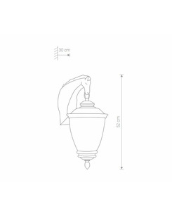 Світильник вуличний Nowodvorski 34900 Horse E27 1x60W IP44  купити
