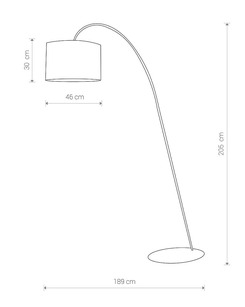 Торшер Nowodvorski 36818 Alice E27 1x60W IP20 Bl  описание