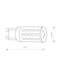 Лампа Nowodvorski 37503 Bulb G9 1x4W 3000K 380Lm Wh  описание