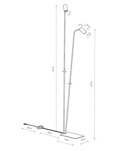 Торшер Nowodvorski 37708 Mono II GU10 2x10W IP20 Bl  отзывы