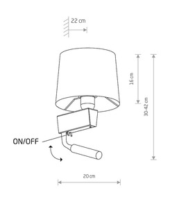 Бра Nowodvorski 38216 Chillin IP20 Wh