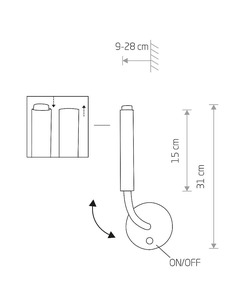 Бра Nowodvorski 38350 Stalactite G9 1x10W IP20 Wh  отзывы