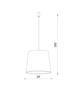 Підвісний світильник Nowodvorski 38437 Cone E27 1x60W IP20 Wh  купити