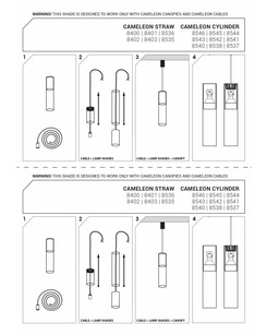 Абажур Nowodvorski 38543 Cameleon Cylinder M GU10 Transparent  описание