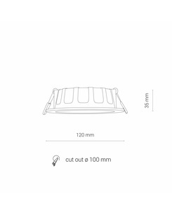 Точечный светильник Nowodvorski 38782 CL Kos LED 1x8W 3000K 550Lm IP44 Wh  характеристики