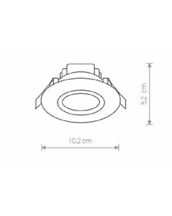 Точечный светильник Nowodvorski 38991 Helios LED 1x5W 3000K 300Lm IP44 Wh  купить