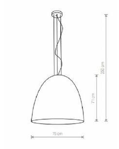 Підвісний світильник Nowodvorski 39026 Egg E27 7x40W IP20 Bl  відгуки