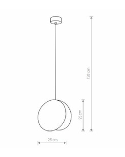 Підвісний світильник Nowodvorski 39028 Wheel E27 1x40W IP20 Gold