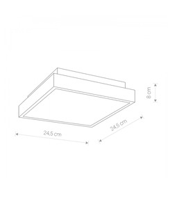 Светильник Nowodvorski 39500 Bassa LED 1x18W 4000K 750Lm IP44 Wh  описание