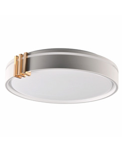 Люстра с пультом светодиодная, потолочный светильник Goldlux 328847 Arletta 40 Led 1x48W 3000K-6000K 5200Lm IP44 Серый