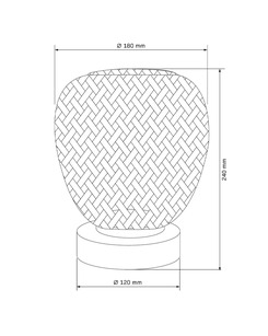 Настільна лампа Goldlux 329202 Zanzibar E27 1x20W IP20 Бежевий  купити