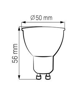 Светодиодная лампочка Goldlux 328496 GU10 10W 3000K 1000Lm IP20 Белая