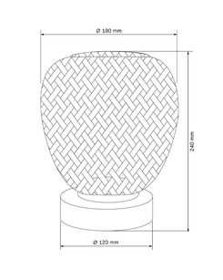 Настільна лампа Goldlux 329226 Zanzibar E27 1x20W IP20 Чорний  купити