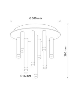 Люстра Goldlux 326645 Glam G9 9x8W IP20 Золота