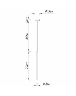 Підвісний світильник, люстра Imperium Light 734179.05.01.91 Tano Led 1x18W 3000K IP20 Чорний  купити