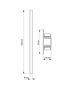 Бра, настенный светильник Imperium Light 7252150.05.05.92 Caleo Led 1x25W 4000K IP20 Черный  купить