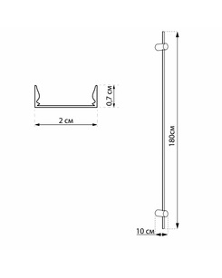 Бра, настенный светильник Imperium Light 7391180.05.91 Arrow Led 1x14W 3000K IP20 Черный  описание