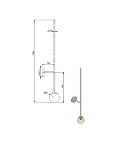 Бра, настенный светильник Pikart 26260-5 Bubble G9 1x60W IP20 Медный