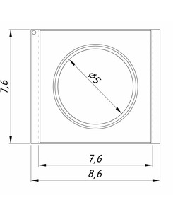 Точечный светильник для потолка Грильято Imperium Light 720186.05.05 Griliato GU10/GU5.3 1x50W IP20 Черный  купить