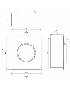 Точечный светильник для потолка Грильято Imperium Light 721110.05.05 Griliato GU10/GU5.3 1x50W IP20 Черный  отзывы