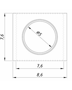 Точечный светильник для потолка Грильято Imperium Light 721186.01.01 Griliato GU10/GU5.3 1x50W IP20 Белый  отзывы