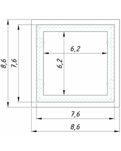 Точечный светильник для потолка Грильято Imperium Light 724186.01.91 Griliato Led 1x8.4W 3000K IP20 Белый  отзывы