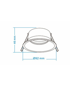 Точечный светильник врезной Oledim 7771296 TS21W ALU GU10 1x10W IP20 Белый  описание