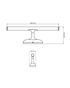 Світильник підсвітка для дзеркала Goldlux 328571 Armona Led 40 1x6W 4000K 750Lm IP44 Хром  відгуки