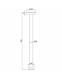 Вуличний світильник Imperium Light 726195.08.08.91 Column Led 1x8.4W 3000K IP67 Сірий  характеристики