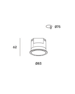 Точечный светильник врезной светодиодный Zonda Lighting Z08658-10.60.40.BK Aura 10 Led 1x10W 4000K 700Lm IP65 Черный