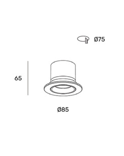 Точечный светильник врезной светодиодный Zonda Lighting Z08978-10.36.40.BK Flo 10 Led 1x10W 4000K 560Lm IP20 Черный