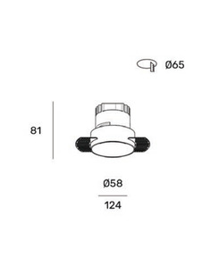 Точечный светильник врезной светодиодный Zonda Lighting Z09235-9.24.30.BK Vibe Rt Led 1x9W 3000K 630Lm IP44 Черный